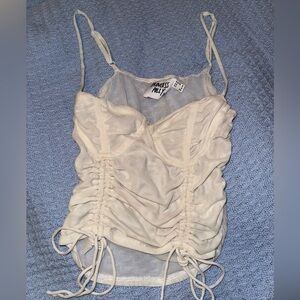 White Princess Polly Crop Top